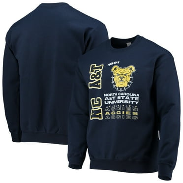 Icon North Carolina A&T State University Mens Long Sleeve Hooded Tee Icon North Carolina A&T State University Mens Long Sleeve Hooded Tee